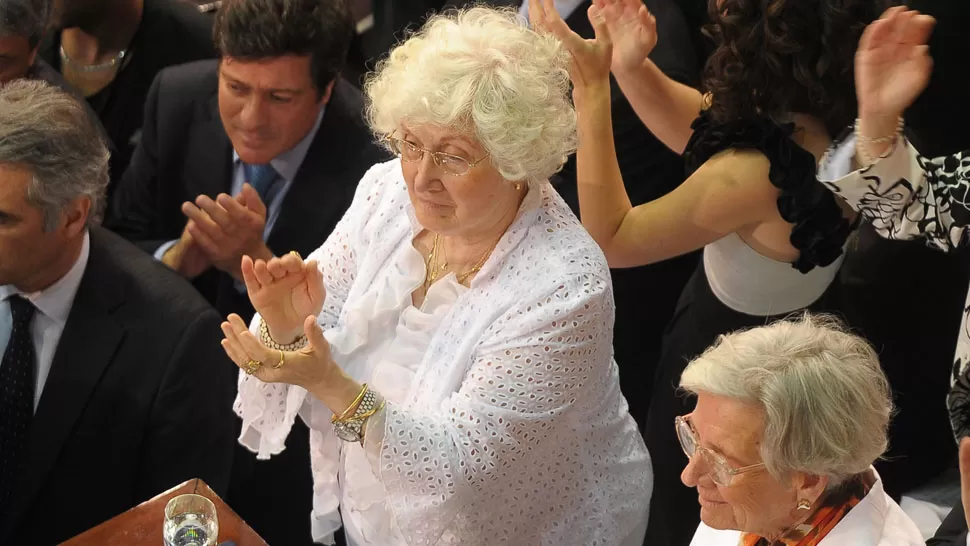 OFELIA WILHELM. La madre de la mandataria vive en La Plata. TELAM