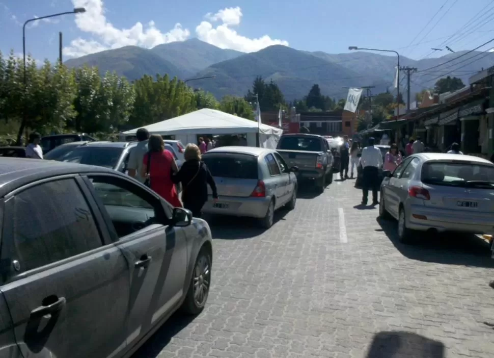 La carpa de la municipalidad de Tafí del Valle