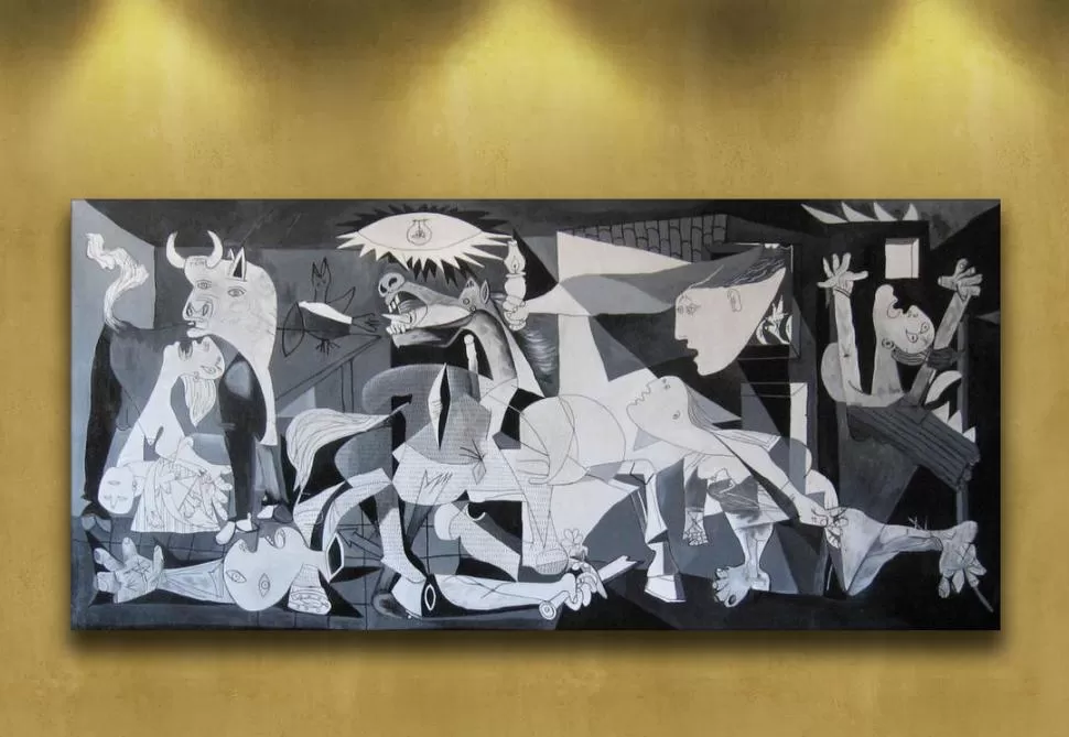 UN GRITO CONTRA LA BARBARIE. El Guernica fue pintado en 1937, luego de que la localidad vasca fue bombardeada por los alemanes. NOTICIASUSODIDACTICO.COM