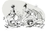 Avignone y un vendedor de masas casi terminan a las piñas