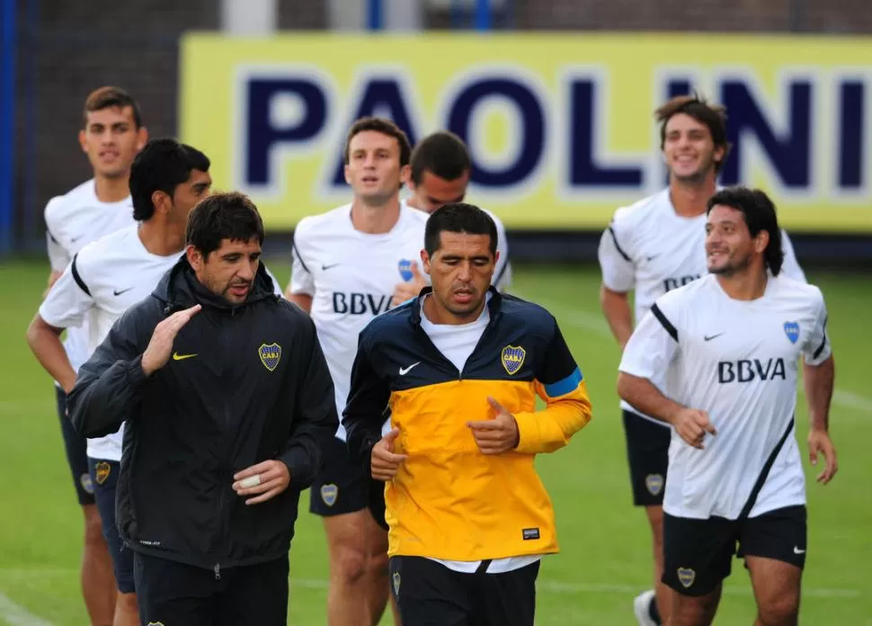 PUESTA A PUNTO. Riquelme no será de la partida mañana ante los sanjuaninos. 