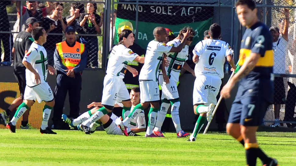 GOLES PARA TODOS. San Martín se hizo fuerte en San Juan y aplastó a Boca. TELAM