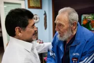 Maradona fue recibido por Fidel Castro