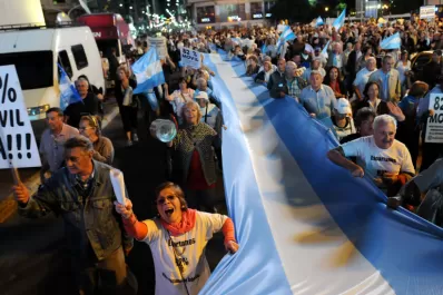 Se hizo sentir la marcha contra el Gobierno Nacional en distintos puntos del país