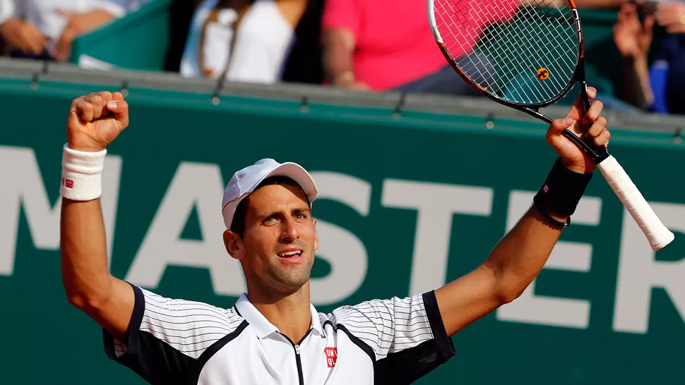 REACCIONO. Nole cedió el primer set pero luego se recuperó y ganó el partido. REUTERS