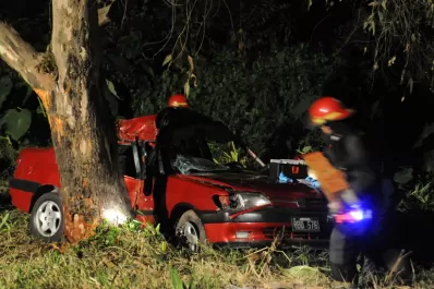 Perdió el control, mordió la banquina, chocó contra un árbol y murió