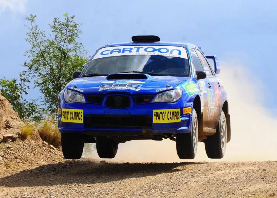 UN SUBARU RENDIDOR. Tomás García Hamilton fue 5° en territorio puntano, pero está 3° en el certamen de la Clase 3. 