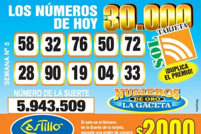 Los Números de Oro de LA GACETA