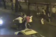 Una violenta pelea se desató en pleno centro