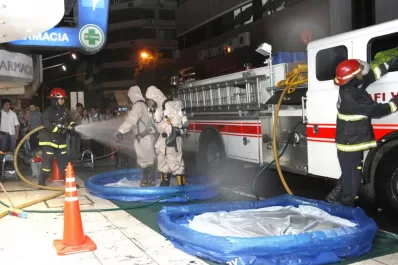 Desalojaron un edificio por un derrame tóxico