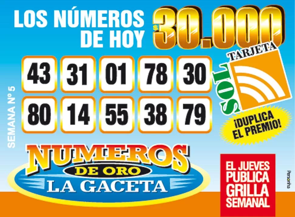 Los Números de Oro de LA GACETA