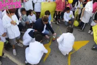 Los chicos reclaman una rotonda para el cruce de la muerte