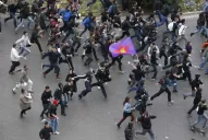 España: incidentes en una marcha contra Rajoy