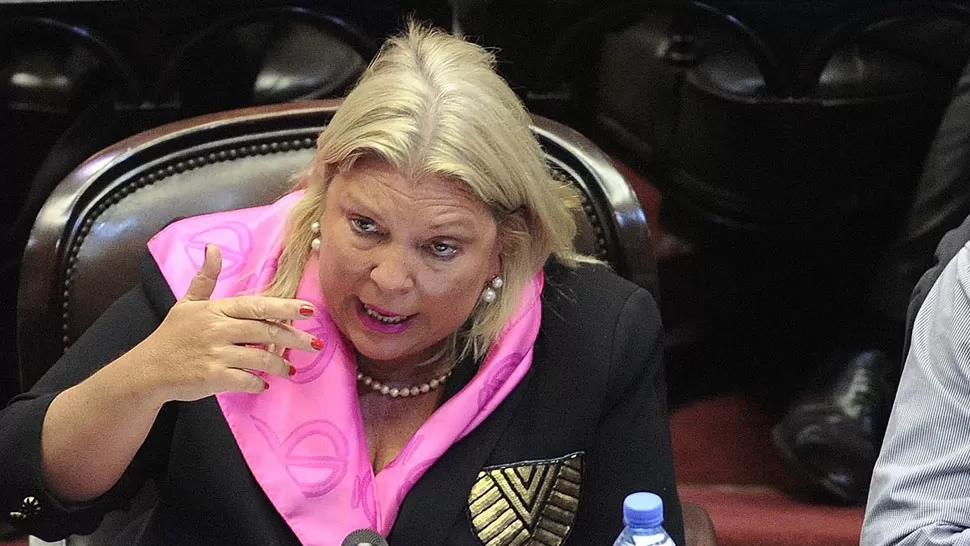 Carrió desató un culebrón