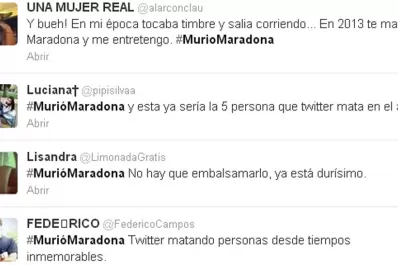 #MurioMaradona, la nueva mentira en Twitter
