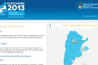 El sitio de las Elecciones 2013 confundió Tucumán con Mendoza