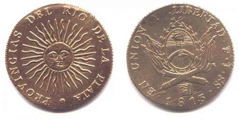 MONEDA DE LA ASAMBLEA. Anverso y reverso de la pieza mandada a acuñar por la corporación. LA GACETA / ARCHIVO