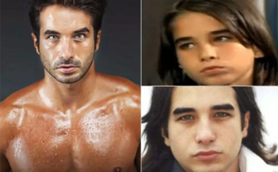 ANTES Y AHORA. El actor creció y es todo un galán. FOTO TOMADA DE TELESHOW.COM