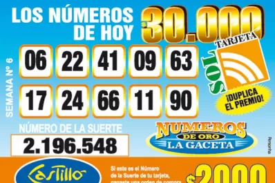 Los Números de Oro de LA GACETA