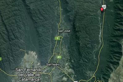 Una familia de Las Talitas volcó en Catamarca