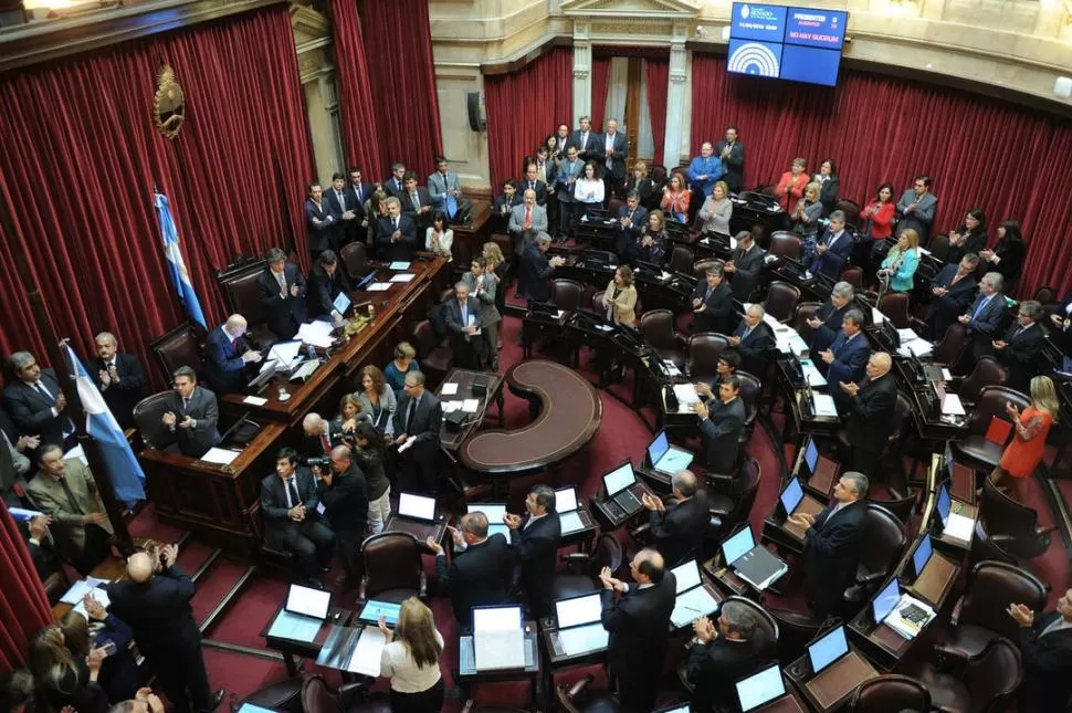 EL 8 DE MAYO. Ese día volvería a sesionar el Senado de la Nación. TELAM