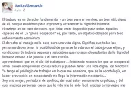 Sarita Alperovich: A mí nadie me regaló nada