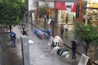 El sol apareció tras la lluvia matinal