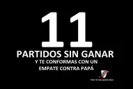 Con afiches, River se burla de Boca por el empate en La Bombonera