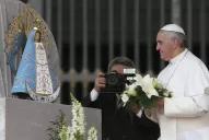 El Papa Francisco rindió homenaje a la Virgen de Luján