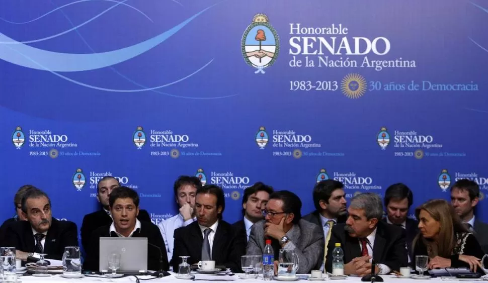 SEGUIRÁ EL INFORME. Miembros del gabinete económico y legisladores del oficialismo volverán a exponer mañana en la Cámara de Senadores. DYN