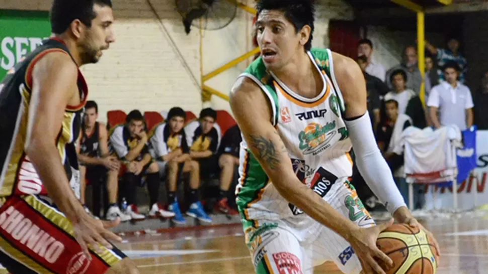 CONSOLIDADO. Gamboa, con 26 puntos, fue la gran figura del verde en la serie final ante los correntinos de San Martín. FOTO TOMADA DE CLUBESTUDIANTESCONCORDIA.COM