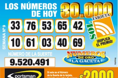 Los Números de Oro de LA GACETA