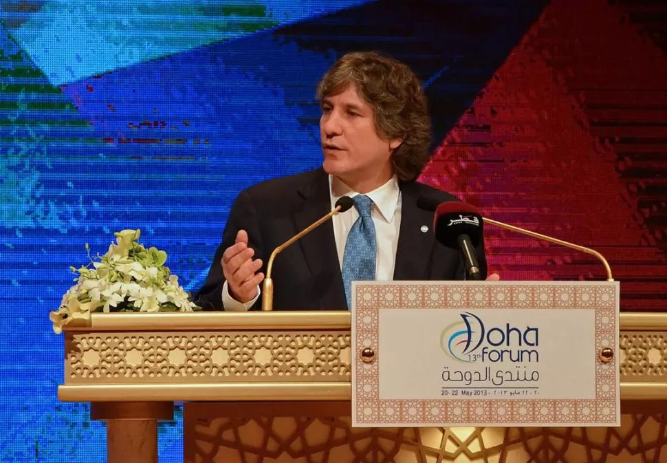 EN QATAR. El vicepresidente Boudou participó ayer en el panel Perspectivas sobre Paz Regional, Estabilidad y Desarrollo, en el 13º Foro de Doha. DYN