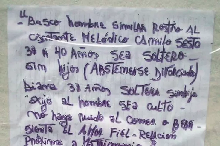 ¿BROMA O REALIDAD? Nadie pudo comprobar aún la veracidad del curioso pedido. GENTILEZA DE @ROQUECASCIERO