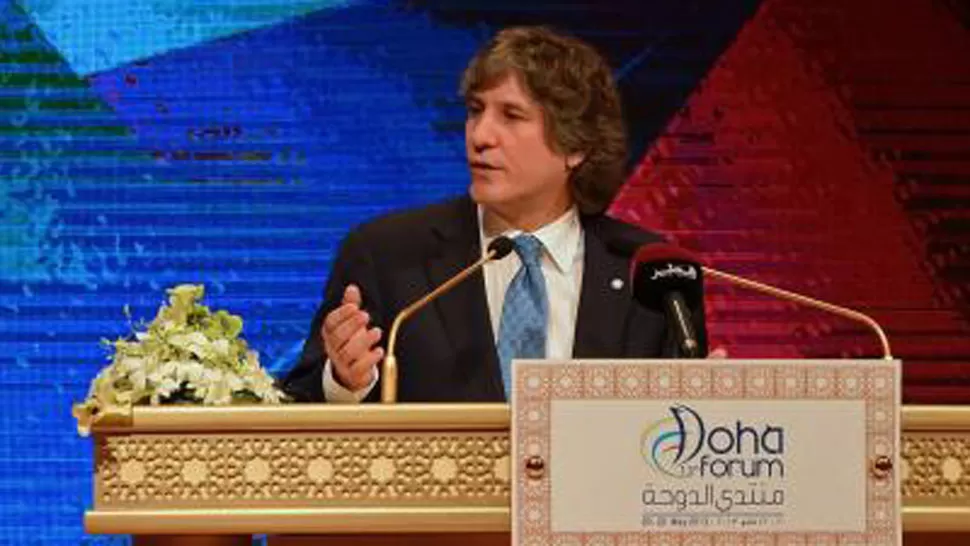 ENCUENTRO. Boudou asistió, en Qatar, a la Ronda de Doha. REUTERS