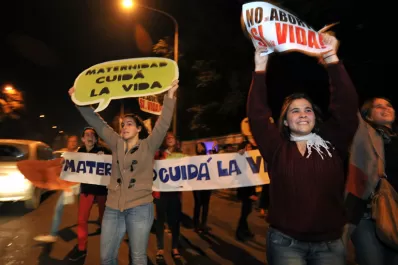Una ONG  pidió frente a la Maternidad que no se realicen abortos