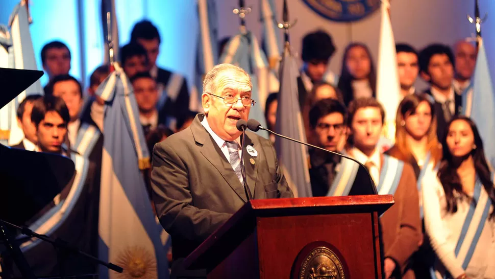 INVITACIÓN. Cerisola lanzó un convite a los participantes del acto: que vivan, sientan, celebren y disfruten el Centenario de la casa de Juan B. Terán. LA GACETA / FOTO DE HECTOR PERALTA