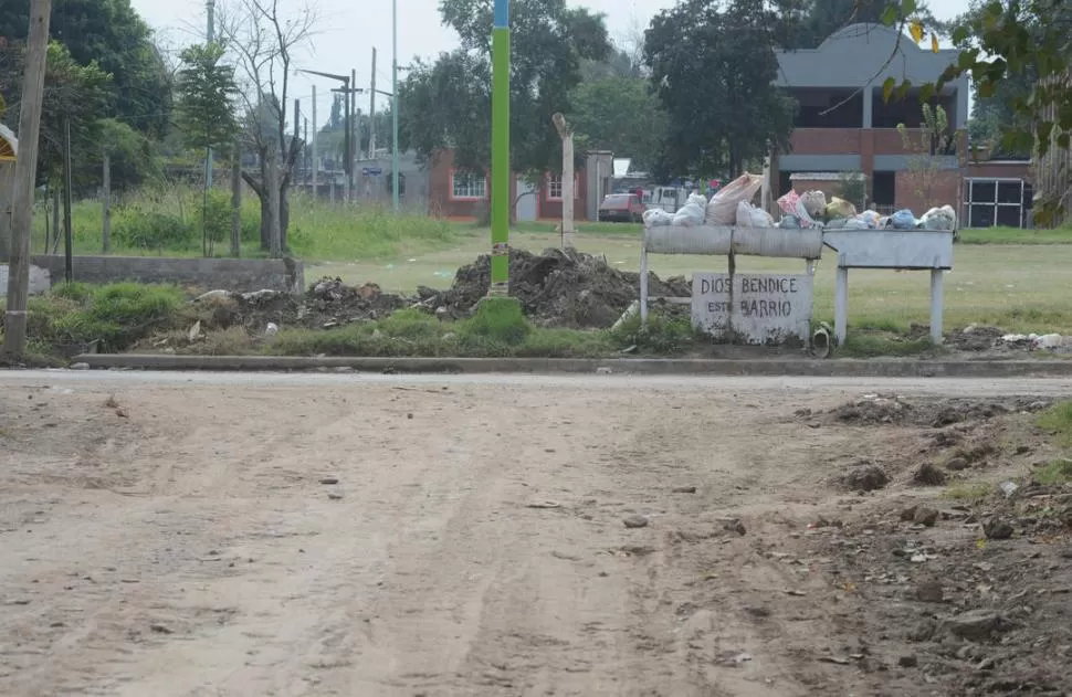 BARRIO PARQUE BATALLA. La obra fue hecha dos veces por la DAU. LA GACETA / FOTO DE ANTONIO FERRONI