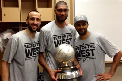 Ginóbili, Parker y Duncan festejaron el título de la Conferencia Oeste de la NBA