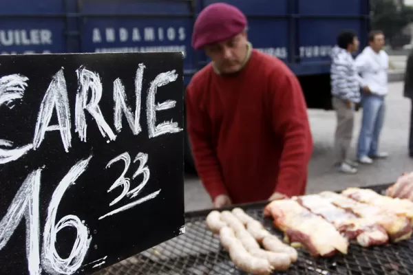 Ruralistas protestan en el Obelisco