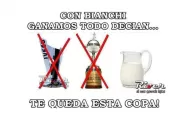 Con afiches, River se ríe de la eliminación de Boca en la Libertadores