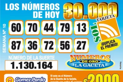 Los Números de Oro de LA GACETA