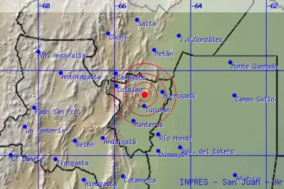Tucumán se despertó con un temblor de 3.8 grados