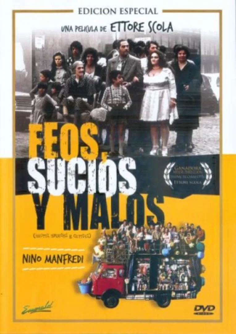 CENTRO CULTURAL LORCA. A las 21:30 en el Ciclo de Cine Clásicos y Modernos se proyectará la película: Feos, sucios y malos.