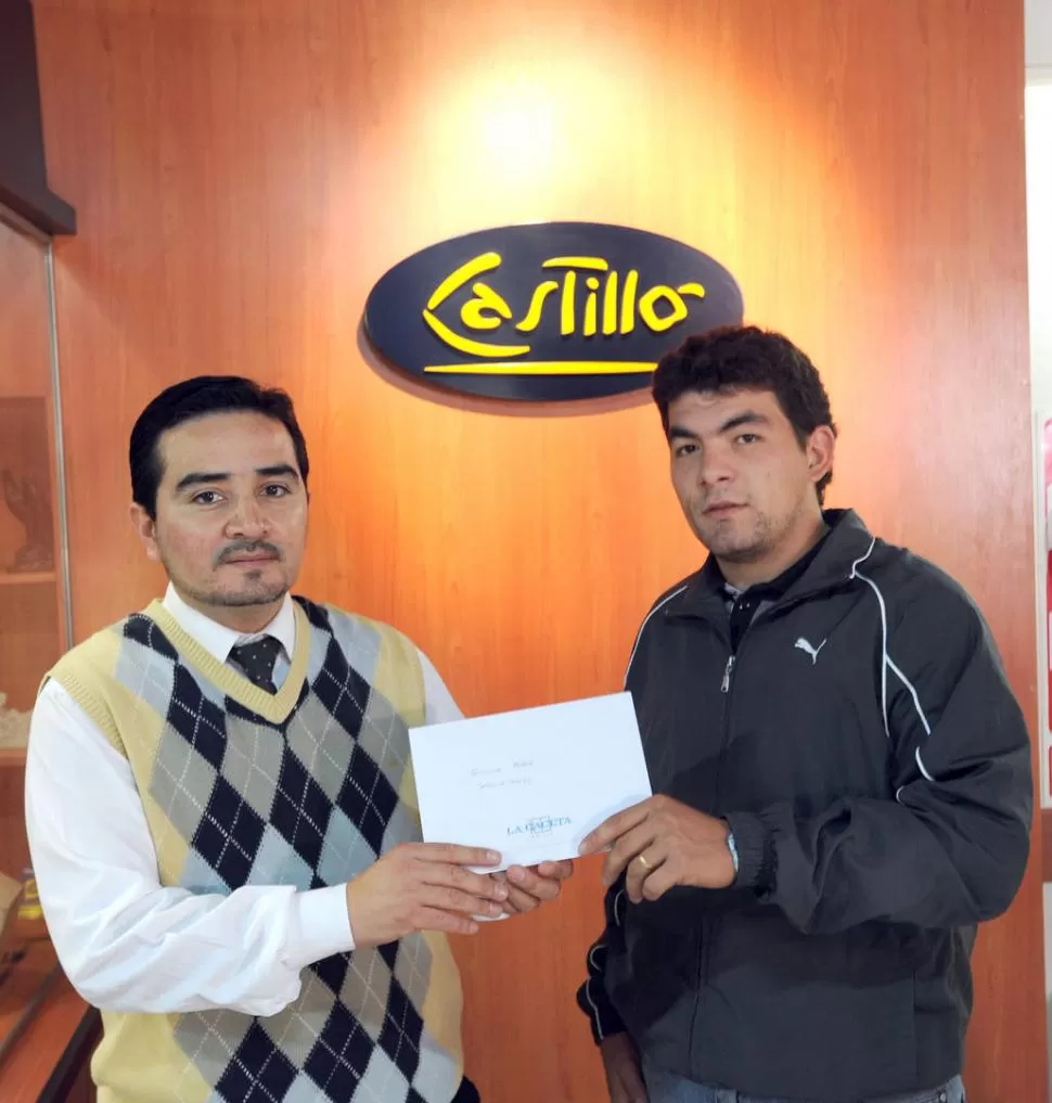 FUTURO PAPÁ. En cuanto recibió el premio, Franco pensó en su beba. LA GACETA / FOTO DE ENRIQUE GALINDEZ