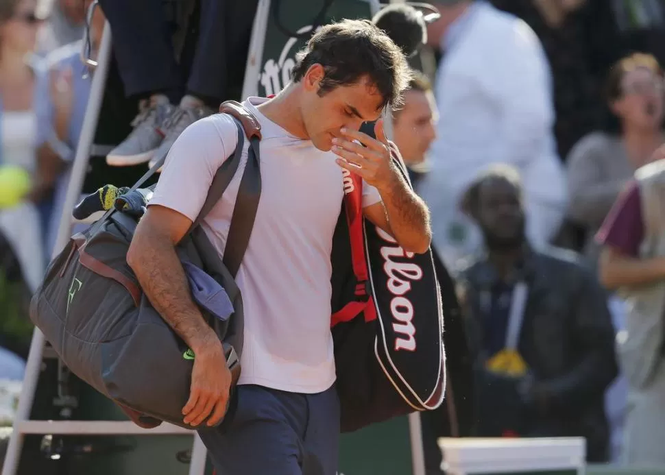 SE MARCHÓ UN CANDIDATO. Federer fue claramente superado por Tsonga. 