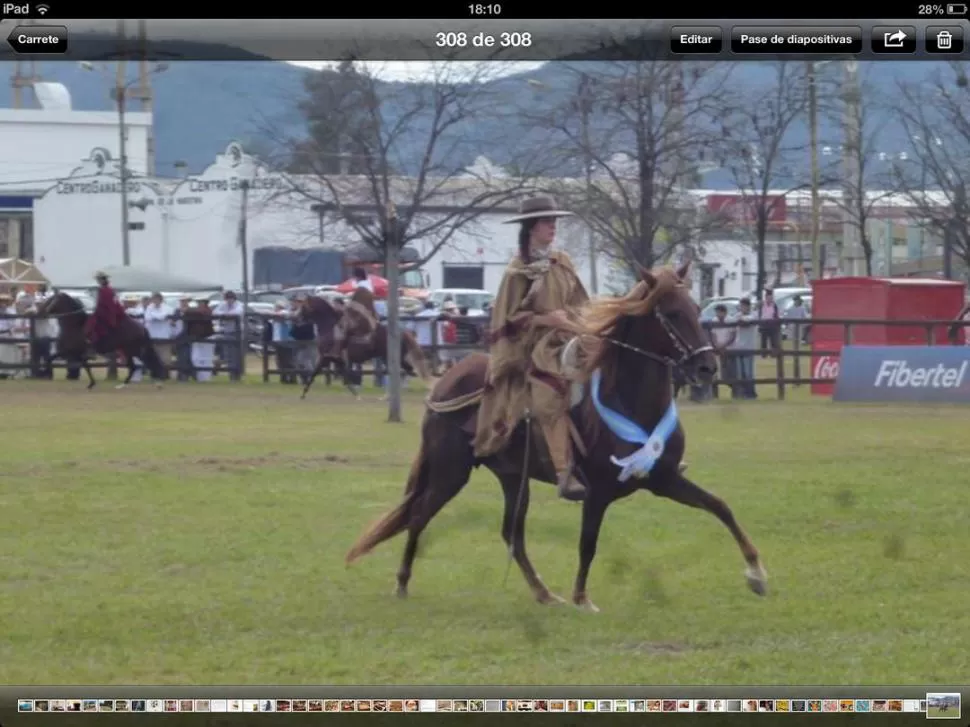 EN ACCIÓN. Potro Yaco Doña Serena fue montada por Valentina Guerineau. 