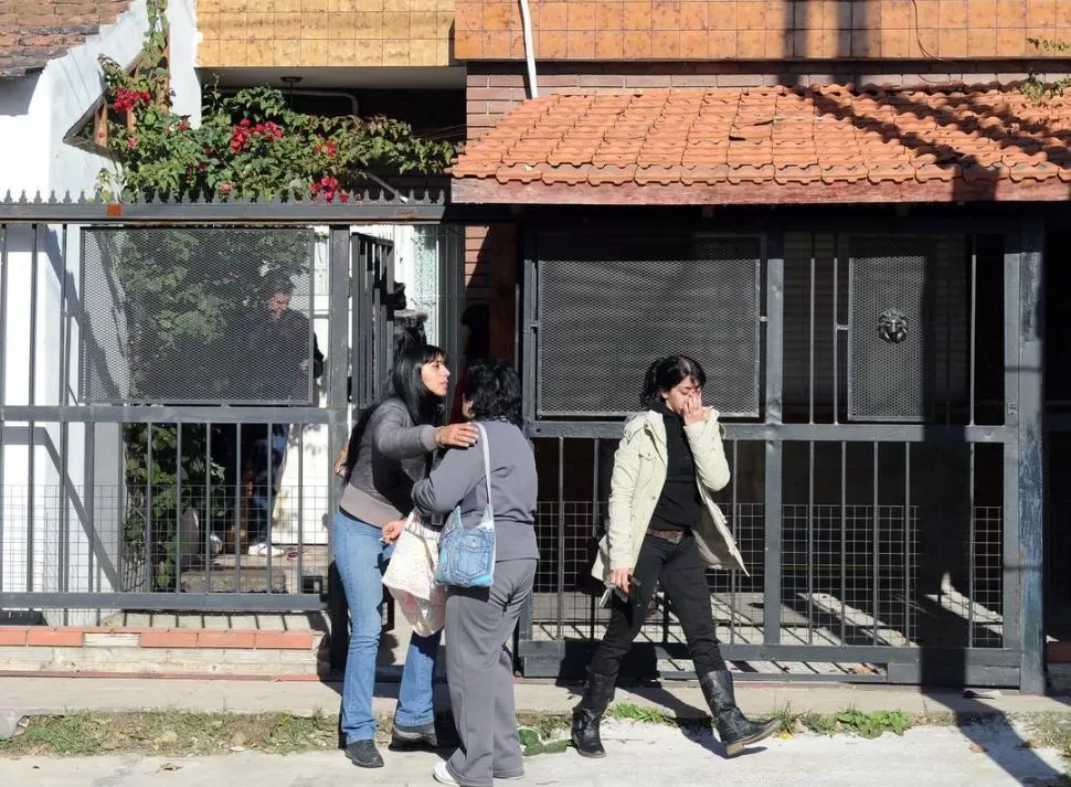 ESCENARIO DE LA TRAGEDIA. La vivienda del policía en San Justo. 