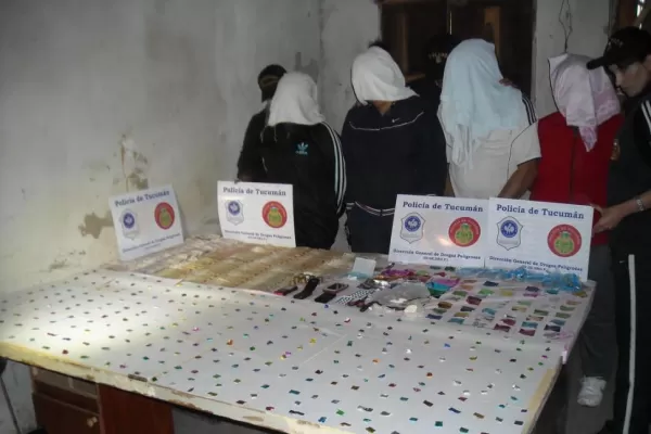 Una prófuga de la Justicia vendía cocaína