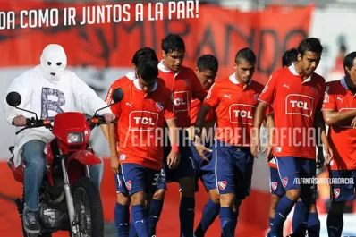 Los afiches de Racing por el descenso de Independiente